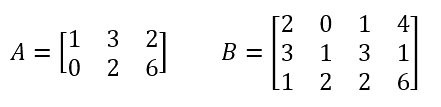 Matrix A and B