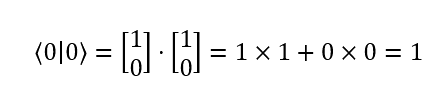 bra 0 ket 0 = 1