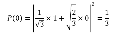 P(0) = 1/3