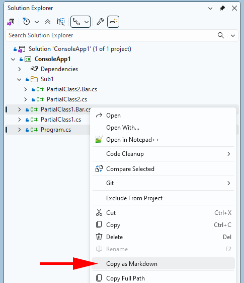 Visual Studio screenshot of Content Grabber menu item